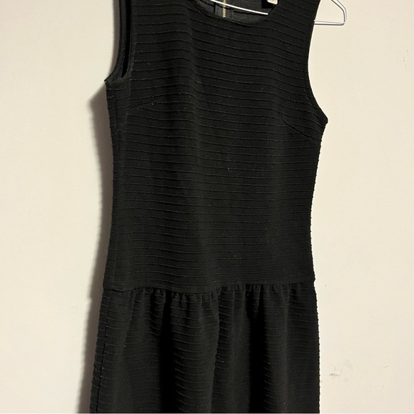Forever 21 Scoop Neck Dress Sleeveless Dropped Waist Horizontal Design Details - Picture 3 of 6